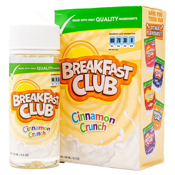 Breakfast Club E-Liquid – Cinnamon Crunch