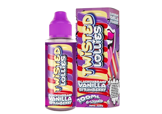 Twisted Lollies E-Liquid - Blackcurrant Vanilla Strawberry